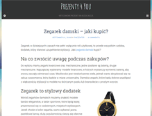 Tablet Screenshot of prezenty4you.pl